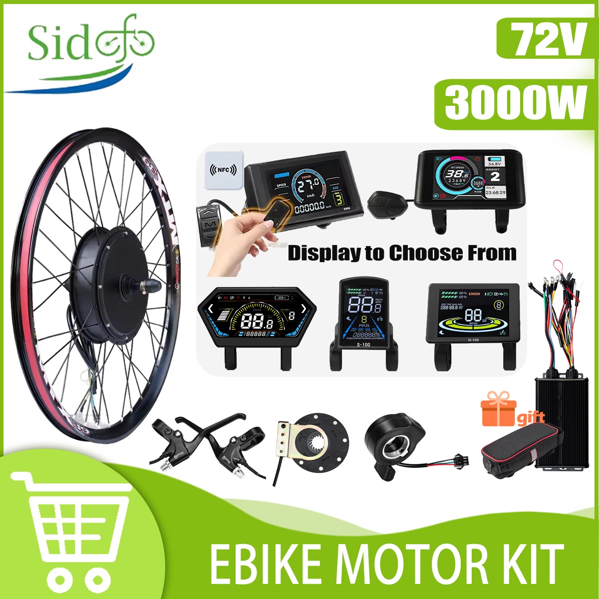 72V 3000W E-바이크 변환 키트 MTX39 (트 - Ebike Conversion Kit 72V 3000W 리뷰 및 가격